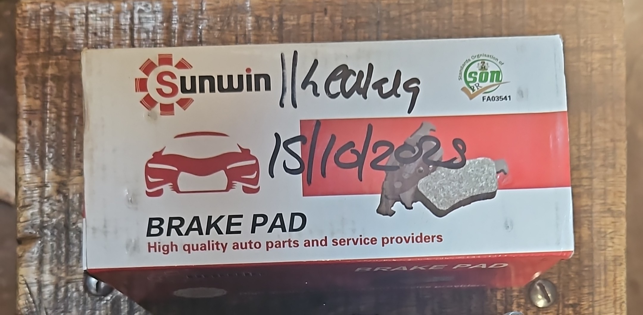 Sunwin Premium Front Brake Pad Set